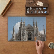 Milan Katedrali Tasarımı 240 Parça Ahşap Puzzle Ahşap Kutuda  MP04903