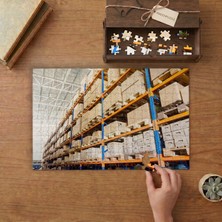 Fabrika Deposu  Tasarımı 240 Parça Ahşap Puzzle Ahşap Kutuda  MP02486