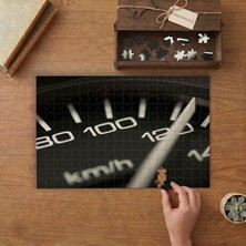 Hız Göstergesi - Araba  Tasarımı 240 Parça Ahşap Puzzle Ahşap Kutuda  MP00329