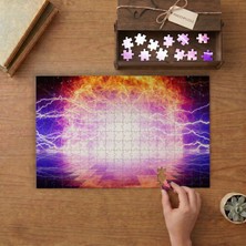 Ateş ve Buz Elektrik Plazma Tasarımı 240 Parça Ahşap Puzzle Ahşap Kutuda  MP01074