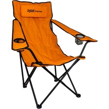 Rox Camping Katlanır Kamp Sandalyesi -Turuncu
