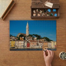 Eski Şehir Rovinj Hırvatistan- Şehir Manzarası Tasarımı 240 Parça Ahşap Puzzle Ahşap Kutuda  MP00874