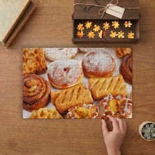 Lezzetli Hamurişi Tatlılar Tasarımı 240 Parça Ahşap Puzzle Ahşap Kutuda  MP02532