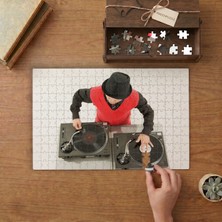 Dj Turntable Tasarımı 240 Parça Ahşap Puzzle Ahşap Kutuda  MP00434
