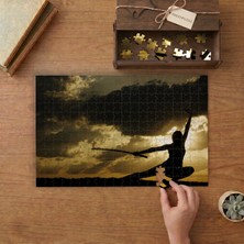 Samuray Günbatımı Tasarımı 240 Parça Ahşap Puzzle Ahşap Kutuda  MP00934
