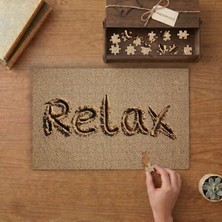 Kumda Relax Yazısı Tasarımı 240 Parça Ahşap Puzzle Ahşap Kutuda  MP00271