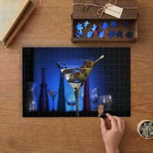 Martini - Kokteyl - Içecek Tasarımı 240 Parça Ahşap Puzzle Ahşap Kutuda  MP01829