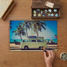 Venedik Plajındaki Karavan  Tasarımı 240 Parça Ahşap Puzzle Ahşap Kutuda  MP05247