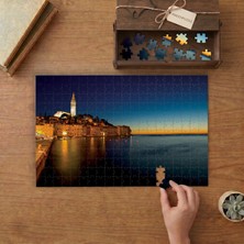 Hırvatistan Günbatımı  Tasarımı 240 Parça Ahşap Puzzle Ahşap Kutuda  MP00997