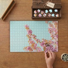 Japon Kiraz Çiçeği- Ağaç- Doğa Tasarımı 240 Parça Ahşap Puzzle Ahşap Kutuda  MP00185