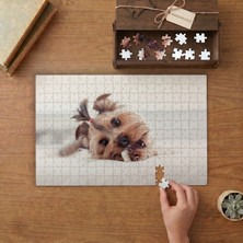 Sevimli Köpek Terrier Tasarımı 240 Parça Ahşap Puzzle Ahşap Kutuda  MP00202