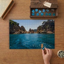 Ispanya Costa Brava Koyu Tasarımı 240 Parça Ahşap Puzzle Ahşap Kutuda  MP07935