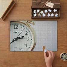 Nostaljik Masa Saat Tasarımı 240 Parça Ahşap Puzzle Ahşap Kutuda  MP01861
