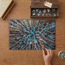 Orman - Ağaçlar - Perspetkif Çekim Tasarımı 240 Parça Ahşap Puzzle Ahşap Kutuda  MP01473