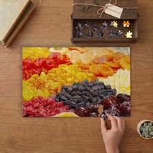 Kuru Meyveler Tasarımı 240 Parça Ahşap Puzzle Ahşap Kutuda  MP01709