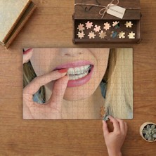 Diş Sağlığı Tasarımı 240 Parça Ahşap Puzzle Ahşap Kutuda  MP03235