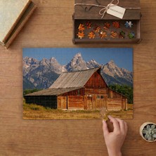 Dağ Evi - Doğa Manzarası Tasarımı 240 Parça Ahşap Puzzle Ahşap Kutuda  MP09002