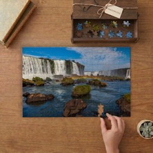 Iguazu Şelaleleri - Park - Manzara Tasarımı 240 Parça Ahşap Puzzle Ahşap Kutuda  MP02551