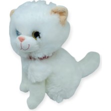Chic Haven Sesli Peluş Kedi Van Kedisi 25 cm - Beyaz - 1 Adet