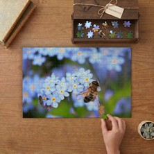 Unutma Beni Çiçeğindeki Arılar Tasarımı 240 Parça Ahşap Puzzle Ahşap Kutuda  MP04972