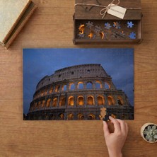 Roma Italya Kolezyum Tasarımı 240 Parça Ahşap Puzzle Ahşap Kutuda  MP01029