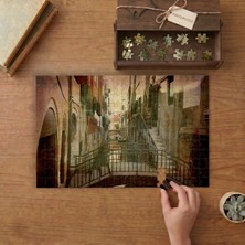 Venedik Sokakları - Nostaljik Fotoğraf Tasarımı 240 Parça Ahşap Puzzle Ahşap Kutuda  MP01517
