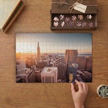 Şehir Manzarası - Yüksek Binalar Tasarımı 240 Parça Ahşap Puzzle Ahşap Kutuda  MP02763
