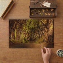 Yaşlı Ağaçlar - Orman Yolu Tasarımı 240 Parça Ahşap Puzzle Ahşap Kutuda  MP05357