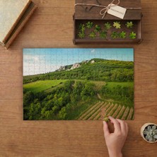 Tarla - Orman - Doğa  Tasarımı 240 Parça Ahşap Puzzle Ahşap Kutuda  MP06100