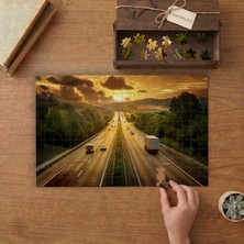Uzun Yol - Manzara Tasarımı 240 Parça Ahşap Puzzle Ahşap Kutuda  MP04170