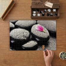 Spa Taşları  Tasarımı 240 Parça Ahşap Puzzle Ahşap Kutuda  MP00021