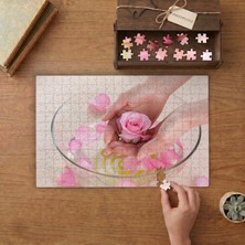 Pembe Güller Tasarımı 240 Parça Ahşap Puzzle Ahşap Kutuda  MP00449