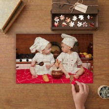 Aşçı Bebekler  Tasarımı 240 Parça Ahşap Puzzle Ahşap Kutuda  MP00681