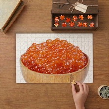 Kasede Kırmızı Havyar Tasarımı 240 Parça Ahşap Puzzle Ahşap Kutuda  MP08912