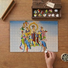 Çin Tanrıları  Tasarımı 240 Parça Ahşap Puzzle Ahşap Kutuda  MP09489