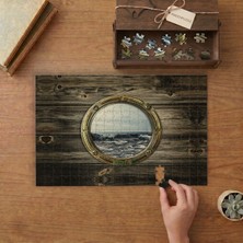 Gemideki Pencere Tasarımı 240 Parça Ahşap Puzzle Ahşap Kutuda  MP00432