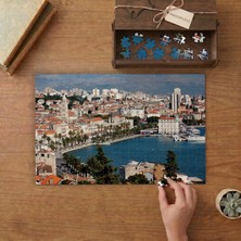 Split Hırvatistan- Manzara -  Şehir - Tatil Tasarımı 240 Parça Ahşap Puzzle Ahşap Kutuda  MP01019