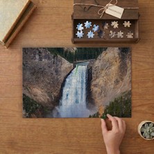 Şelale - Doğa - Manzara Tasarımı 240 Parça Ahşap Puzzle Ahşap Kutuda  MP04459