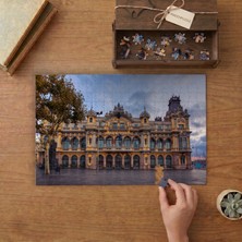 Barcelona - Katedral - Tarihi Yapı Tasarımı 240 Parça Ahşap Puzzle Ahşap Kutuda  MP01264