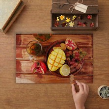Meyve Tabağı ve Bitki Çayı Tasarımı 240 Parça Ahşap Puzzle Ahşap Kutuda  MP01740