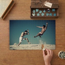 Kumda Tekvando Sporu Tasarımı 240 Parça Ahşap Puzzle Ahşap Kutuda  MP00222