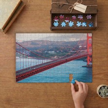 Golden Gate Köprüsü Tasarımı 240 Parça Ahşap Puzzle Ahşap Kutuda  MP01977