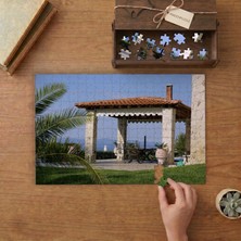 Barbekü Alanı- Lüks Ev Tasarımı 240 Parça Ahşap Puzzle Ahşap Kutuda  MP00323