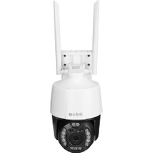 ALK S-Lınk SL-PTZ02, Akıllı Güvenlik Kamerası, Wifi, 3mpix, 2,8mm Lens, 25M. Gece Görüşü, Hareket Algılama, Iki Yönlü Ses, Micro Sd Kartlı, Tuya Yazılım