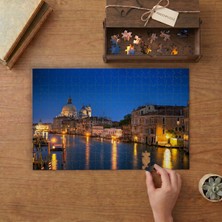 Venedik Dar Eski Sokaklar Renkli Evler Gondol Italya Tasarımı 240 Parça Ahşap Puzzle Ahşap Kutuda  MP01533