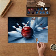 Devrilen Bowling Topları - Eğlence - Oyun Tasarımı 240 Parça Ahşap Puzzle Ahşap Kutuda  MP02006