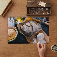 Taze Pişmiş Ekmek  Tasarımı 240 Parça Ahşap Puzzle Ahşap Kutuda  MP03792