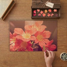 Klivya Çiçeği Tasarımı 240 Parça Ahşap Puzzle Ahşap Kutuda  MP00983