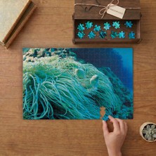 Deniz Şakayığı- Deniz Bitkileri Tasarımı 240 Parça Ahşap Puzzle Ahşap Kutuda  MP00263