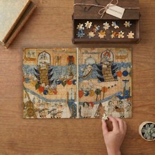 Bağdat Kuşatması  Tasarımı 240 Parça Ahşap Puzzle Ahşap Kutuda  MP03236